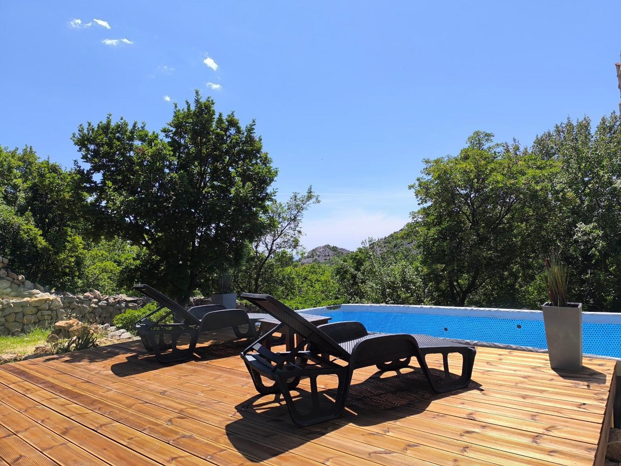Holiday Home Lucija "" Private House With Pool "" Jablanac Exterior foto